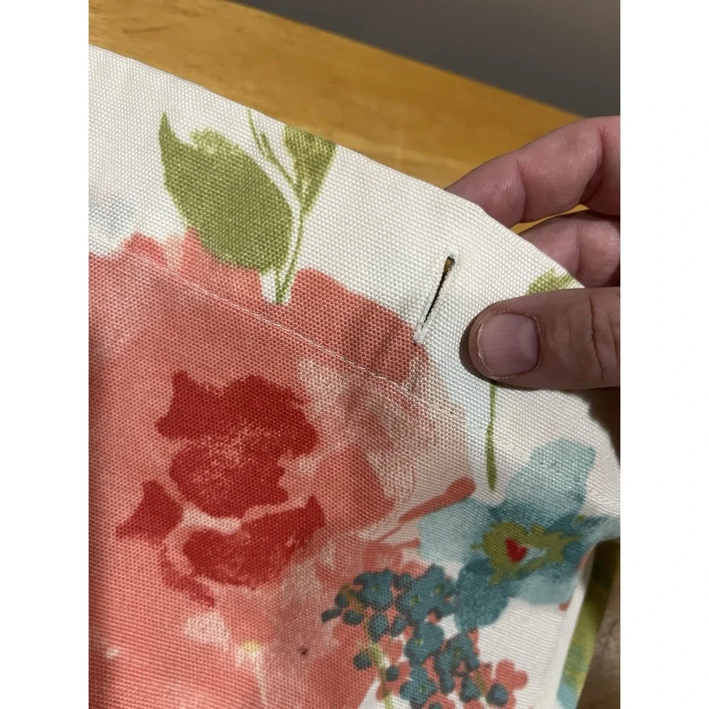 JCPenney Home Floral Watercolor Country Fabric Shower Curtain Polyester‎ 72